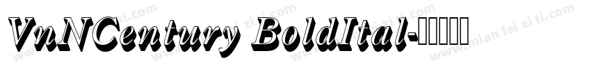 VnNCentury BoldItal字体转换